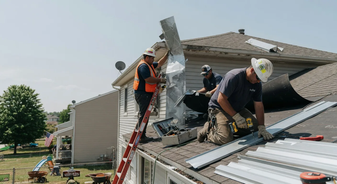 Storm Damage Metal Roof Repair in Lake City, SD